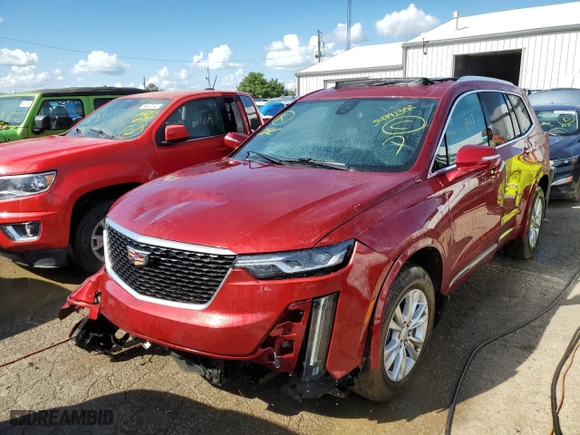 2021 Cadillac XT6 Luxury with VIN 1GYKPBR40MZ193672, listed as a Copart auction lot 54792352 with 17,147 mi miles. Bid and sale history available at carsss.com. Image 2.