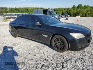2013 BMW 7 Series 750Li with VIN WBAYE8C53DDE22191, listed as a Copart auction lot 58224424 with 176,297 mi miles and Salvage title. Bid and sale history available at DreamBid. Image 4.