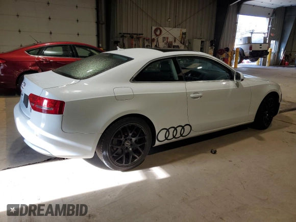2012 Audi A5 2.0T Premium Plus with VIN WAULFAFR1CA019613, listed as a Copart auction lot 54341615 with 155,718 mi miles and Clean Title. Bid and sale history available at carsss.com. Image 3.