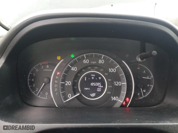 2012 Honda CR-V EX-L with VIN 2HKRM4H76CH622436, listed as a Copart auction lot 49123355 with 185,085 mi miles and Salvage Title. Bid and sale history available at carsss.com. Image 9.