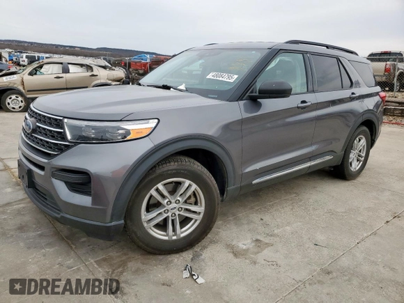 2021 Ford Explorer XLT with VIN 1FMSK7DH2MGC40641, listed as a Copart auction lot 48084795 with 61,802 mi miles and Salvage Title. Bid and sale history available at carsss.com. Image 1.