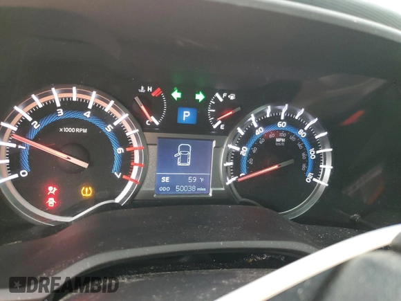 2019 Toyota 4Runner SR5 with VIN JTEBU5JR5K5649351, listed as a Copart auction lot 57179625 with 50,038 mi miles and Non repairable. Bid and sale history available at DreamBid. Image 9.