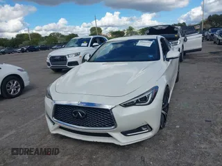2020 Infiniti Q60 Luxe with VIN JN1EV7EK2LM340406, listed as a IAAI auction lot 41641294 with 35,239 mi miles and . Bid and sale history available at carsss.com. Image 6.