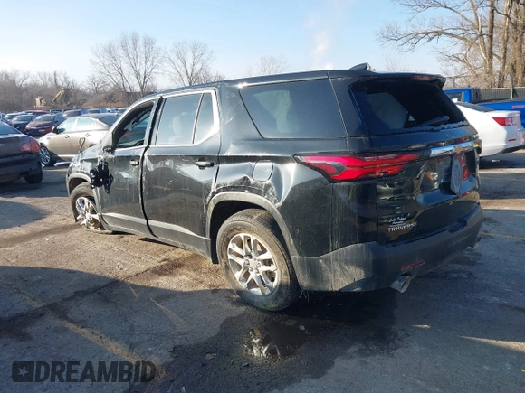 2022 Chevrolet Traverse LS with VIN 1GNERFKW1NJ100164, listed as a IAAI auction lot 41137708 with 49,805 mi miles and . Bid and sale history available at DreamBid. Image 3.