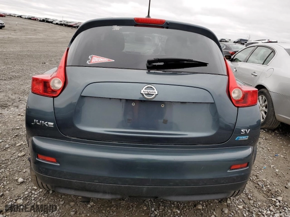 2013 Nissan Juke SV with VIN JN8AF5MR7DT205672, listed as a Copart auction lot 47629745 with 102,909 mi miles and Salvage Title. Bid and sale history available at carsss.com. Image 6.