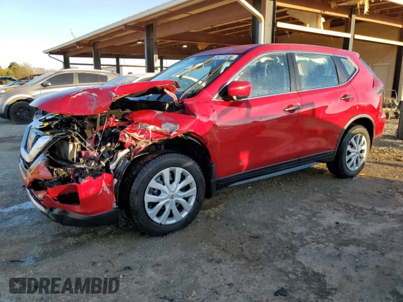 2017 Nissan Rogue SV with VIN JN8AT2MT4HW402483, listed as a Copart auction lot 45472695 with 124,600 mi miles and Salvage title. Bid and sale history available at DreamBid. Image 1.