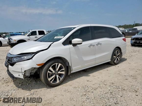 2023 Honda Odyssey Touring с VIN 5FNRL6H8XPB001311, выставлен на аукционе Copart как лот 56924345 с пробегом 77 736 миль миль и Списание • Salvage title. История ставок и продаж доступна на DreamBid. Изображение 1.