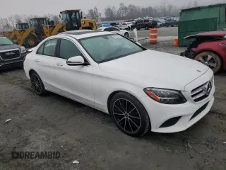2021 Mercedes-Benz C 300 with VIN W1KWF8DB0MR645662, listed as a Copart auction lot 86515424 with 59,855 mi miles and Salvage Title. Bid and sale history available at carsss.com. Image 4.