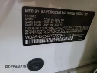 2013 BMW 5 Series 535i Gran Turismo with VIN WBASN2C56DC202971, listed as a Copart auction lot 85537884 with Not provided miles and Clean title. Bid and sale history available at DreamBid. Image 15.