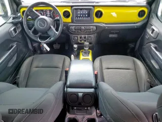 2020 Jeep Wrangler Unlimited Sport S with VIN 1C4HJXDN0LW276906, listed as a Copart auction lot 61099705 with 103,873 mi miles and Salvage title. Bid and sale history available at DreamBid. Image 8.