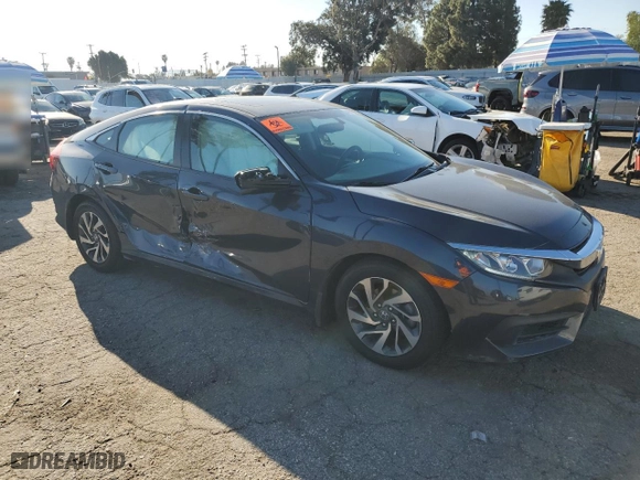 2017 Honda Civic Sedan EX with VIN 2HGFC2F73HH560525, listed as a Copart auction lot 48516005 with 64,686 mi miles and Salvage Title. Bid and sale history available at carsss.com. Image 4.