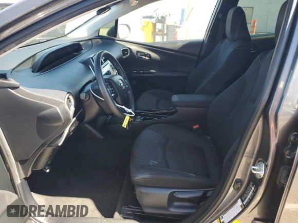 2021 Toyota Prius LE with VIN JTDKAMFP5M3177018, listed as a Copart auction lot 63930405 with 58,439 mi miles and Salvage title. Bid and sale history available at DreamBid. Image 7.