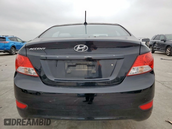 2012 Hyundai Accent GLS with VIN KMHCT4AE0CU054171, listed as a Copart auction lot 55357675 with 168,996 mi miles and Clean Title. Bid and sale history available at carsss.com. Image 6.