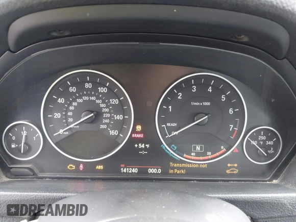 2014 BMW 3 Series 328i with VIN WBA3C1C53EK109613, listed as a IAAI auction lot 41713060 with 141,240 mi miles. Bid and sale history available at carsss.com. Image 7.