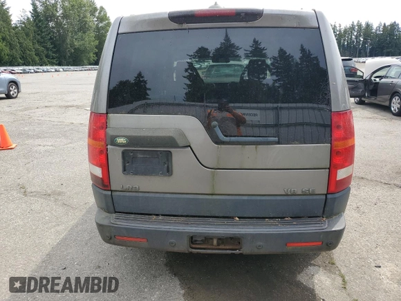 2008 Land Rover LR3 SE with VIN SALAE25468A447301, listed as a Copart auction lot 61275925 with Not provided miles and Clean title. Bid and sale history available at DreamBid. Image 6.