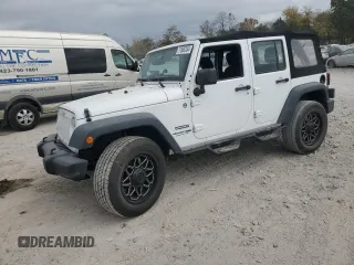 2018 Jeep Wrangler JK Unlimited Sport S with VIN 1C4BJWDGXJL898946, listed as a Copart auction lot 77688334 with 34,179 mi miles and Salvage Title. Bid and sale history available at carsss.com. Image 1.