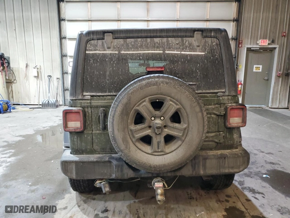 2020 Jeep Wrangler Unlimited Sport S with VIN 1C4HJXDNXLW291607, listed as a Copart auction lot 43440035 with 53,874 mi miles and Salvage Title. Bid and sale history available at carsss.com. Image 6.