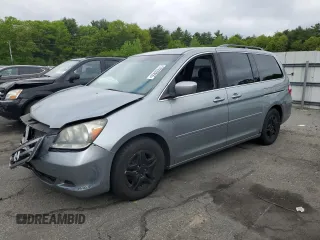 2005 Honda Odyssey EX-L z VIN 5FNRL38685B066703, wystawiony jako Copart lot #57202655 z przebiegiem 229 309 mil mil oraz Szkoda całkowita • Salvage title. Historia ofert i sprzedaży dostępna na DreamBid. Obrazek 1.