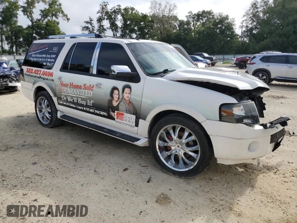 2011 Ford Expedition Max Limited with VIN 1FMJK1K56BEF09895, listed as a Copart auction lot 69820704 with 164,350 mi miles and Salvage title. Bid and sale history available at DreamBid. Image 4.