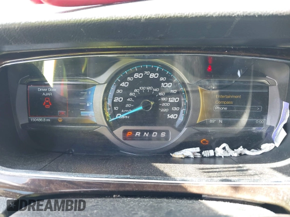 2016 Ford Taurus Limited with VIN 1FAHP2F88GG124953, listed as a IAAI auction lot 42659653 with 150,486 mi miles and . Bid and sale history available at DreamBid. Image 7.