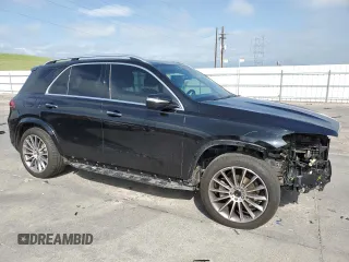 2021 Mercedes-Benz GLE 350 with VIN 4JGFB4KB2MA570877, listed as a Copart auction lot 58074685 with 15,253 mi miles and Salvage title. Bid and sale history available at DreamBid. Image 4.
