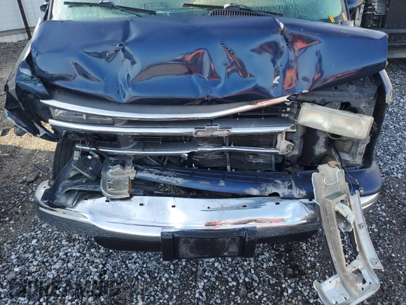 2001 Chevrolet Express with VIN 1GAGG25R411191665, listed as a Copart auction lot 49011535 with Not Provided miles and Salvage Title. Bid and sale history available at carsss.com. Image 13.