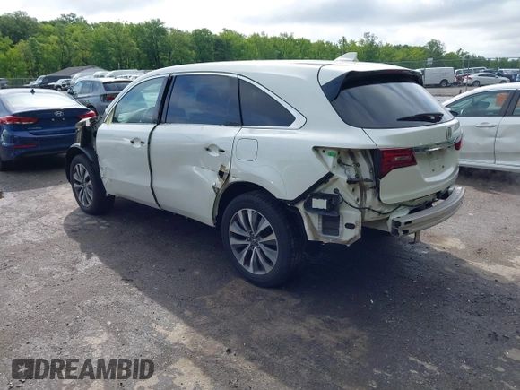 2014 Acura MDX Technology with VIN 5FRYD4H40EB045338, listed as a IAAI auction lot 42369307 with 221,777 mi miles and . Bid and sale history available at DreamBid. Image 3.