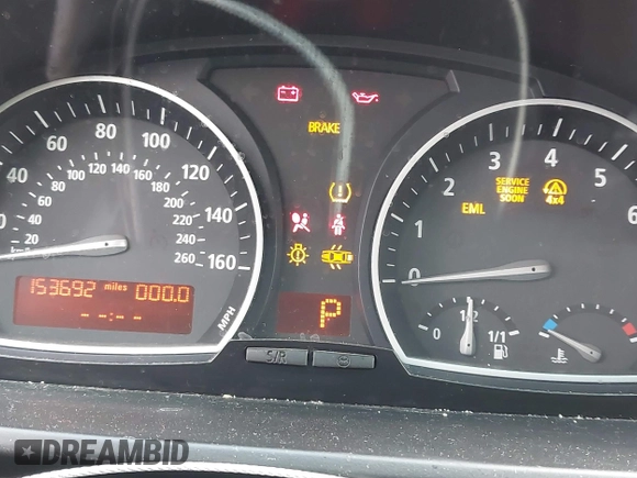 2008 BMW X3 3.0si with VIN WBXPC93428WJ23819, listed as a IAAI auction lot 41208570 with 153,692 mi miles. Bid and sale history available at carsss.com. Image 7.
