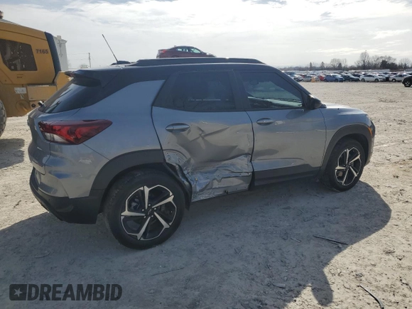 2023 Chevrolet TrailBlazer RS with VIN KL79MTSL7PB100578, listed as a Copart auction lot 49632745 with 12,508 mi miles and Salvage Title. Bid and sale history available at DreamBid. Image 3.