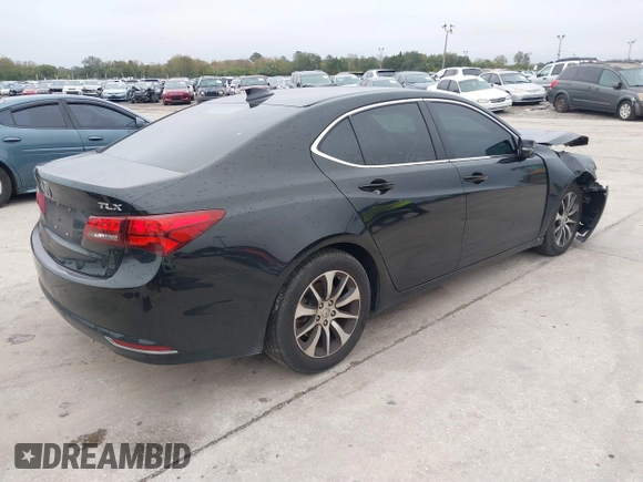 2015 Acura TLX with VIN 19UUB1F34FA012367, listed as a IAAI auction lot 41395618 with 120,786 mi miles. Bid and sale history available at carsss.com. Image 4.
