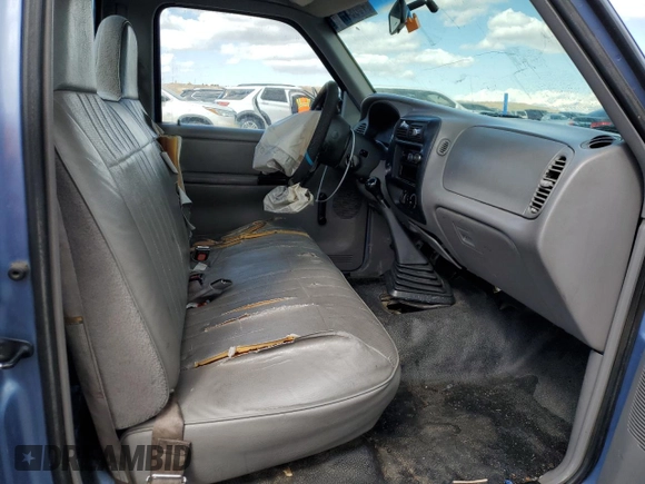 1997 Ford Ranger XLT with VIN 1FTCR10A6VUB70123, listed as a Copart auction lot 49894725 with 177,885 mi miles and Salvage Title. Bid and sale history available at DreamBid. Image 10.