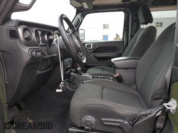2021 Jeep Wrangler Sport S with VIN 1C4HJXAG3MW617318, listed as a Copart auction lot 85673324 with 66,450 mi miles and Salvage Title. Bid and sale history available at DreamBid. Image 7.