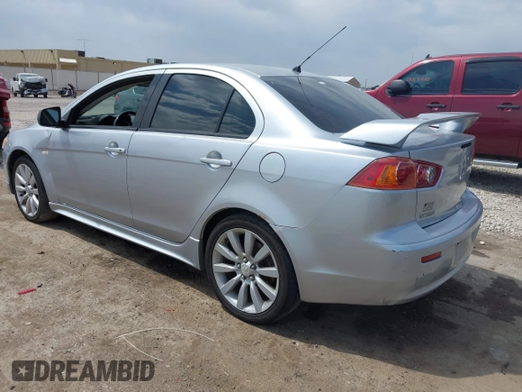 2008 Mitsubishi Lancer GTS with VIN JA3AU86U28U026507, listed as a IAAI auction lot 42033357 with 153,589 mi miles. Bid and sale history available at carsss.com. Image 3.