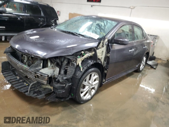 2013 Nissan Sentra SL with VIN 3N1AB7AP8DL685413, listed as a Copart auction lot 50060235 with 90,138 mi miles and Salvage Title. Bid and sale history available at DreamBid. Image 1.
