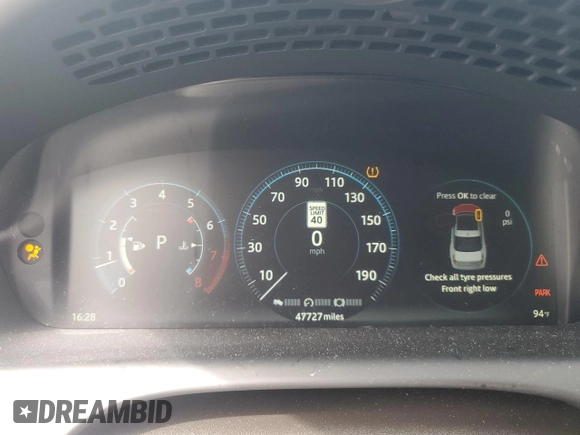 2019 Jaguar XJ R-Sport with VIN SAJWA1C7XK8W21242, listed as a Copart auction lot 56092225 with 47,727 mi miles and Salvage title. Bid and sale history available at DreamBid. Image 9.