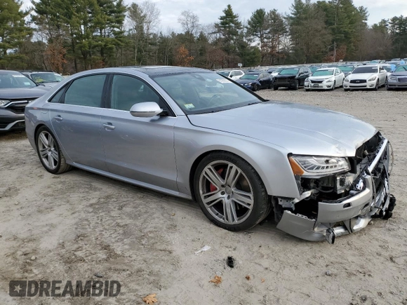 2016 Audi A8 L 4.0T Sport with VIN WAU43AFD3GN010931, listed as a Copart auction lot 81960634 with 131,841 mi miles and Salvage Title. Bid and sale history available at carsss.com. Image 4.