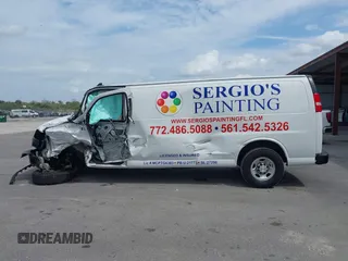 2020 Chevrolet Express Cargo with VIN 1GCWGBFP7L1118907, listed as a IAAI auction lot 41725301 with 83,978 mi miles and . Bid and sale history available at DreamBid. Image 13.