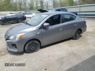 2022 Mitsubishi Mirage ES z VIN ML32FUFJ0NHF09308, wystawiony jako Copart lot #54436505 z przebiegiem 29 180 mil mil oraz Szkoda całkowita • Salvage title. Historia ofert i sprzedaży dostępna na DreamBid. Obrazek 1.