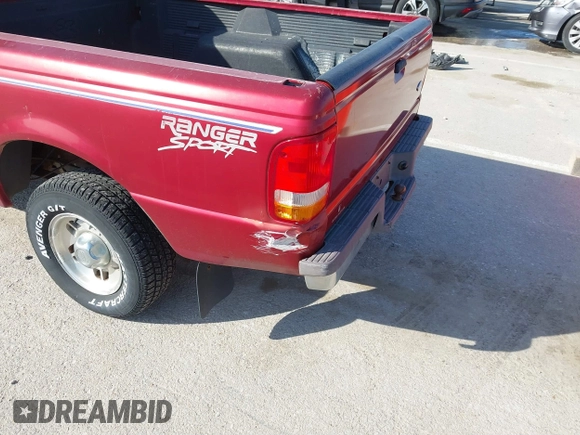 1997 Ford Ranger XLT with VIN 1FTCR10A5VPB61024, listed as a IAAI auction lot 41665439 with 167,187 mi miles. Bid and sale history available at carsss.com. Image 6.