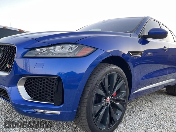 2017 Jaguar F-Pace with VIN SADCP2BV7HA059876, listed as a Copart auction lot 75567304 with 43,310 mi miles and Salvage title. Bid and sale history available at DreamBid. Image 2.
