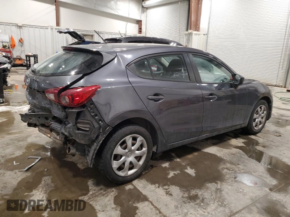2016 Mazda 3 i Sport with VIN JM1BM1J74G1336026, listed as a Copart auction lot 43767395 with 88,781 mi miles and Non Repairable. Bid and sale history available at DreamBid. Image 3.
