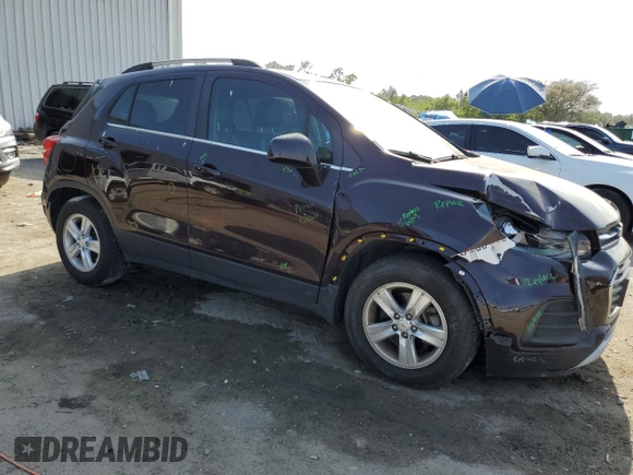 2020 Chevrolet Trax LT with VIN KL7CJLSB6LB342181, listed as a Copart auction lot 53867735 with Not provided miles and Salvage title. Bid and sale history available at DreamBid. Image 4.