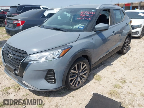 2023 Nissan Kicks SV with VIN 3N1CP5CVXPL574778, listed as a IAAI auction lot 41956067 with 5,867 mi miles and . Bid and sale history available at DreamBid. Image 2.