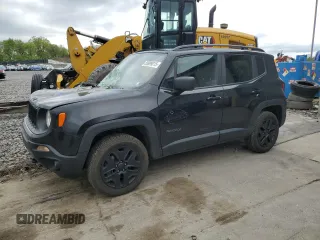 2018 Jeep Renegade Upland z VIN ZACCJBAB4JPH90422, wystawiony jako Copart lot #55999015 z przebiegiem 147 775 mil mil oraz Szkoda całkowita • Salvage title. Historia ofert i sprzedaży dostępna na DreamBid. Obrazek 1.