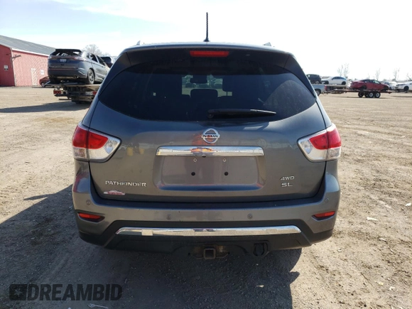 2015 Nissan Pathfinder SL z VIN 5N1AR2MM9FC694354, wystawiony jako Copart lot #53834035 z przebiegiem 217 650 mil mil oraz Szkoda całkowita • Salvage title. Historia ofert i sprzedaży dostępna na DreamBid. Obrazek 6.