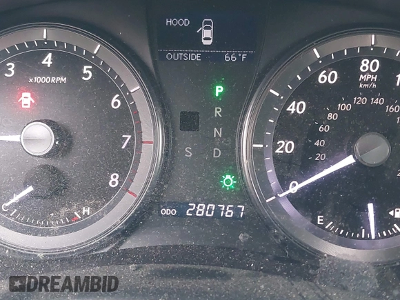 2010 Lexus ES with VIN JTHBK1EGXA2344454, listed as a IAAI auction lot 41915668 with 280,767 mi miles. Bid and sale history available at carsss.com. Image 15.