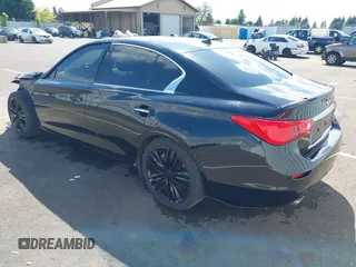 2014 Infiniti Q50 Hybrid Premium with VIN JN1AV7AP8EM691436, listed as a IAAI auction lot 42138263 with 93,253 mi miles and . Bid and sale history available at DreamBid. Image 3.