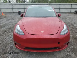 2023 Tesla Model Y Long Range z VIN 7SAYGAEE1PF690008, wystawiony jako Copart lot #54441735 z przebiegiem 38 291 mil mil oraz Szkody całkowita. Historia ofert i sprzedaży dostępna na DreamBid. Obrazek 5.