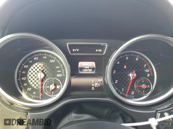 2017 Mercedes-Benz GLE 43 AMG with VIN 4JGED6EBXHA064104, listed as a Copart auction lot 58497065 with 120,735 mi miles and Clean title. Bid and sale history available at DreamBid. Image 9.
