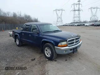 2003 Dodge Dakota SLT with VIN 1D7HL48X23S261258, listed as a IAAI auction lot 41362485 with 143,397 mi miles. Bid and sale history available at carsss.com. Image 1.